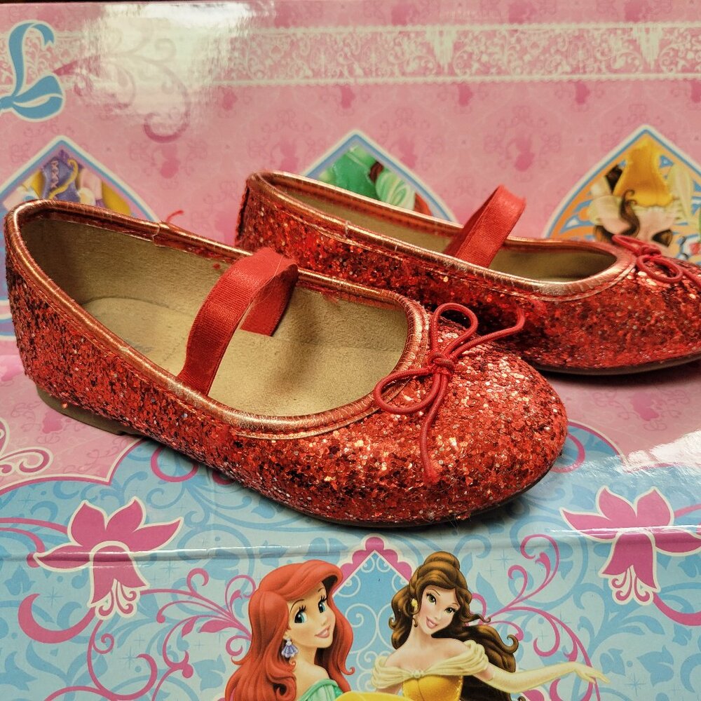 Red Dorothy shoes, size 8 toddler girl